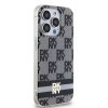 DKNY DKHMP14XHCPTSK iPhone 14 Pro Max6.7 czarny/black hardcase IML Checkered Mono Pattern & Printed Stripes MagSafe