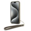 DKNY DKHCP15LPBSWSE iPhone 15 Pro 6.1beżowy/beige hardcase Wrist Strap Stock Logo