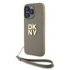 DKNY DKHCP15XPBSWSE iPhone 15 Pro Max6.7 beżowy/beige hardcase Wrist Strap Stock Logo
