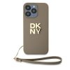 DKNY DKHCP15XPBSWSE iPhone 15 Pro Max6.7 beżowy/beige hardcase Wrist Strap Stock Logo