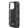 DKNY DKHMP14LPCPVSLK iPhone 14 Pro6.1 czarny/black hardcase Leather Checkered Mono Pattern MagSafe