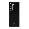 DKNY DKHMZFD6PSMCSLK Z Fold6 F956czarny/black Magsafe Plain Leather Metal Stack Logo