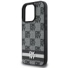 DKNY DKHCP16LPCPTSSK iPhone 16 Pro 6.3 czarny/black hardcase Checkered Pattern & Printed Stripes