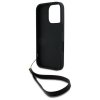 DKNY DKHCP16LPBSWSK iPhone 16 Pro 6.3   czarny/black hardcase Wrist Strap Stock Logo