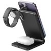 Energea MagTrio składana ład. indukcyjna3w1 15W Fast Charging szary/gunmetal MagSafe