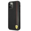 Ferrari FESAXHCP12LBK iPhone 12 Pro Max 6,7 czarny/black hardcase On Track Carbon Stripe