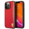 Ferrari FESAXHCP13XRE iPhone 13 Pro Max6,7 czerwony/red hardcase On Track Carbon Stripe