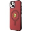 Ferrari FEHMP14SURKR iPhone 14 / 15 / 13 6.1 czerwony/red hardcase Translucent Magsafe