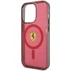Ferrari FEHMP14XURKR iPhone 14 Pro Max 6.7 czerwony/red hardcase Translucent Magsafe