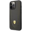 Ferrari FEHCP13LRGOG iPhone 13 Pro / 13 6.1 czarny/black hardcase Leather Curved Line