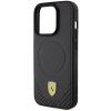 Ferrari FEHMP15LPTEK iPhone 15 Pro 6.1 czarny/black hardcase Carbon Metal Logo MagSafe