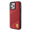 Ferrari FEHCP15LPWAR iPhone 15 Pro 6.1 czerwony/red hardcase Perforated Waves Metal Logo