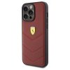 Ferrari FEHCP15XRDUR iPhone 15 Pro Max 6.7 czerwony/red hardcase Leather Stitched Lines