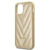 Guess GUHCP12SPUVQTMLBE iPhone 12 mini 5,4 złoty/gold hardcase V-Quilted Collection