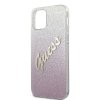 Guess GUHCP12MPCUGLSPI iPhone 12/12 Pro6,1 różowy/pink hardcase Glitter Gradient Script