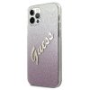 Guess GUHCP12LPCUGLSPI iPhone 12 Pro Max 6,7 różowy/pink hardcase Glitter Gradient Script
