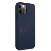 Guess GUHCP12MLSVSBL iPhone 12/12 Pro 6,1 niebieski/blue hardcase Script Vintage