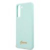 Guess GUHCS21MLSLMGLB S21+ G996 niebieski/blue hardcase Silicone Script Metal Logo