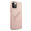 Guess GUHCP12LRSAVSRG iPhone 12 Pro Max6,7 różowy/pink hardcase Saffiano Vintage Script