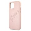 Guess GUHCP12LRSAVSRG iPhone 12 Pro Max6,7 różowy/pink hardcase Saffiano Vintage Script