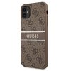 Guess GUHCN614GDBR iPhone 11 / Xr 6,1brązowy/brown hardcase 4G Stripe