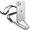 Guess GUHCP12LKC4GSSI iPhone 12 Pro Max 6,7 Transparent hardcase 4G Silver Chain