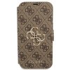 Guess GUBKP13X4GMGBR iPhone 13 Pro Max6,7 brązowy/brown book 4G Big Metal Logo