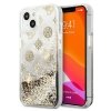 Guess GUHCP13SLGPEGO iPhone 13 mini 5,4złoty/gold hardcase Peony Liquid Glitter