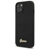 Guess GUHMP13MLSLMGBK iPhone 13 / 14 /6.1 black/czarny hardcase Silicone Script Gold Logo Magsafe
