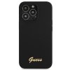 Guess GUHMP13LLSLMGBK iPhone 13 Pro / 136,1 black/czarny hardcase Silicone Script Gold Logo MagSafe