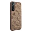 Guess GUHCS22SG4GFBR S22 S901brązowy/brown hard case 4G Metal Gold Logo