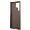 Guess GUHCS22LG4GFBR S22 Ultra S908brązowy/brown hard case 4G Metal Gold Logo