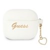 Guess GUA3LSCHSH AirPods 3 coverbiały/white Silicone Charm Heart Collection