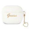 Guess GUA3LSCHSH AirPods 3 cover biały/white Silicone Charm Heart Collection