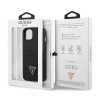 Guess GUHCP13SPSATPK iPhone 13 mini 5,4czarny/black hardcase SaffianoTriangle Logo Cardslot