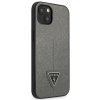 Guess GUHCP13SPSATLG iPhone 13 mini 5,4 srebrny/silver hardcase SaffianoTriangle Logo