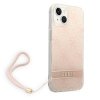 Guess GUOHCP14MH4STP iPhone 14 Plus / 15 Plus 6.7 różowy/pink hardcase 4G Print Strap