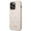 Guess GUHCP14LG4GFPI iPhone 14 Pro6,1 różowy/pink hard case 4G Metal Gold Logo