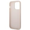 Guess GUHCP14LG4GFPI iPhone 14 Pro6,1 różowy/pink hard case 4G Metal Gold Logo