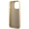 Guess GUHCP14LHGGSHD iPhone 14 Pro6,1 złoty/gold hard case Glitter Script