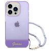 Guess GUHCP14XHGCOHU iPhone 14 Pro Max 6,7 fioletowy/purple hardcase Translucent Pearl Strap