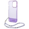 Guess GUHCP14XHGCOHU iPhone 14 Pro Max 6,7 fioletowy/purple hardcase Translucent Pearl Strap