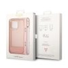 Guess GUHCP14XHGCOHP iPhone 14 Pro Max 6,7 różowy/pink hardcase Translucent Pearl Strap