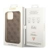 Guess GUHCP14LGF4GBR iPhone 14 Pro 6,1 brązowy/brown hardcase 4G Charms Collection