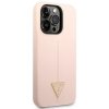 Guess GUHCP14XSLTGP iPhone 14 Pro Max 6,7 różowy/pink hardcase Silicone Triangle