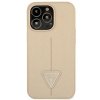 Guess GUHCP14LPSATLE iPhone 14 Pro 6,1 beżowy/beige hardcase SaffianoTriangle Logo