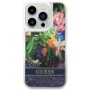 Guess GUHCP14XLFLSB iPhone 14 Pro Max 6,7 niebieski/blue hardcase Flower Liquid Glitter