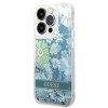 Guess GUHCP14LLFLSN iPhone 14 Pro 6,1 zielony/green hardcase Flower Liquid Glitter