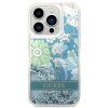 Guess GUHCP14XLFLSN iPhone 14 Pro Max 6,7 zielony/green hardcase Flower Liquid Glitter