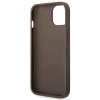 Guess GUHCP14SG4GLBR iPhone 14 / 15 / 13 6.1 brązowy/brown hard case 4G Stripe Collection